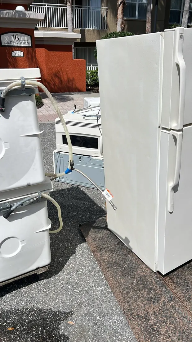 Appliances removed to make room for new units