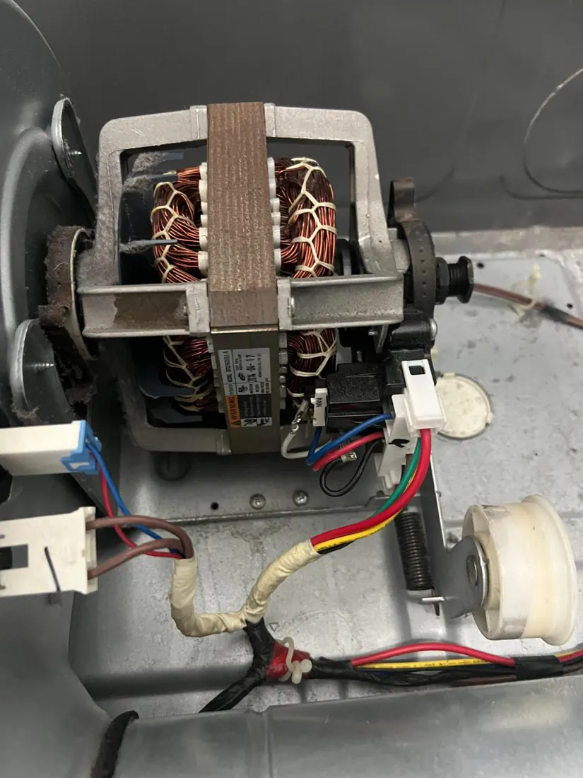 Dryer motor assembly