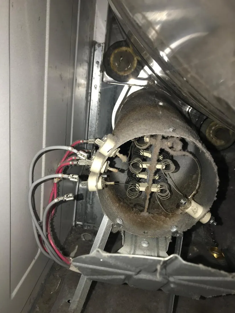 Dryer heating element inspection