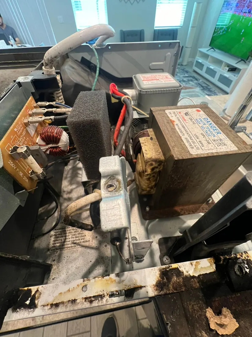 Built-in microwave inspection