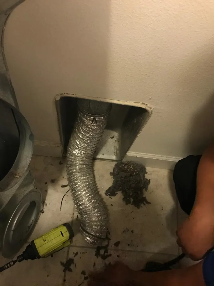 Dryer vent cleaning
