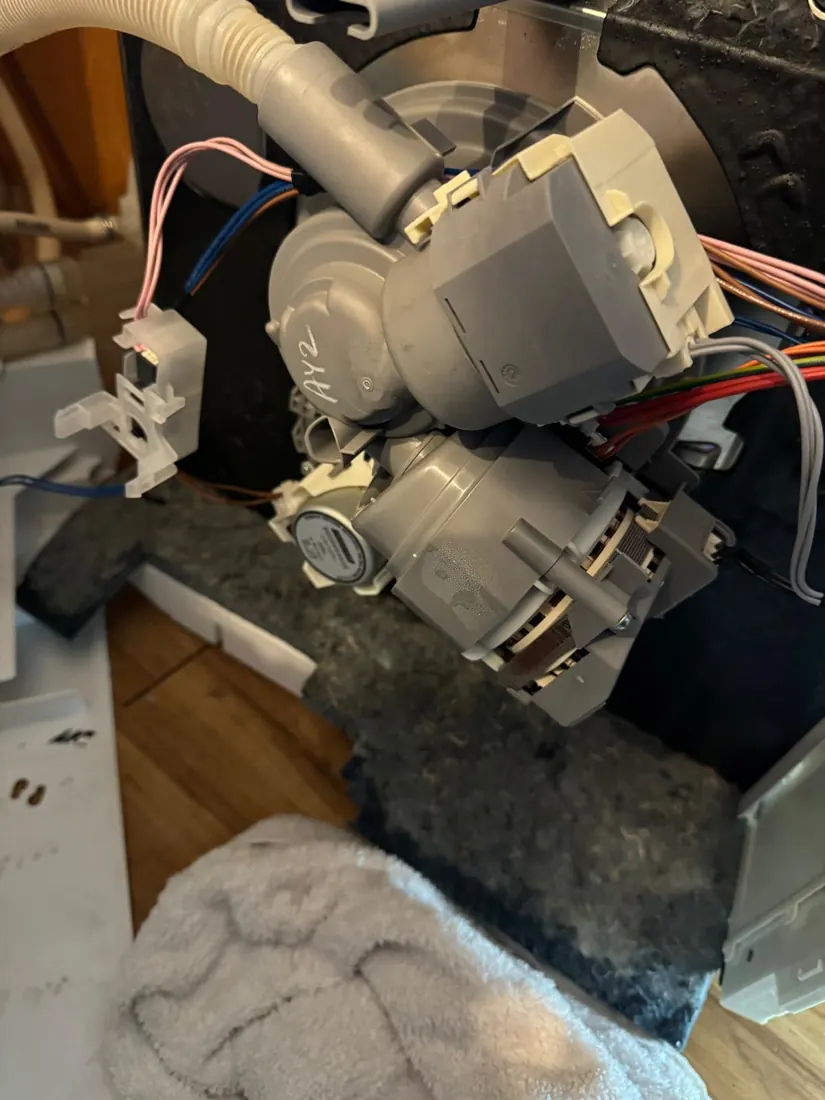 Dishwasher sump assembly inspection