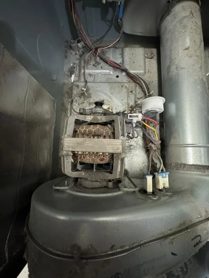 Dryer motor inspection